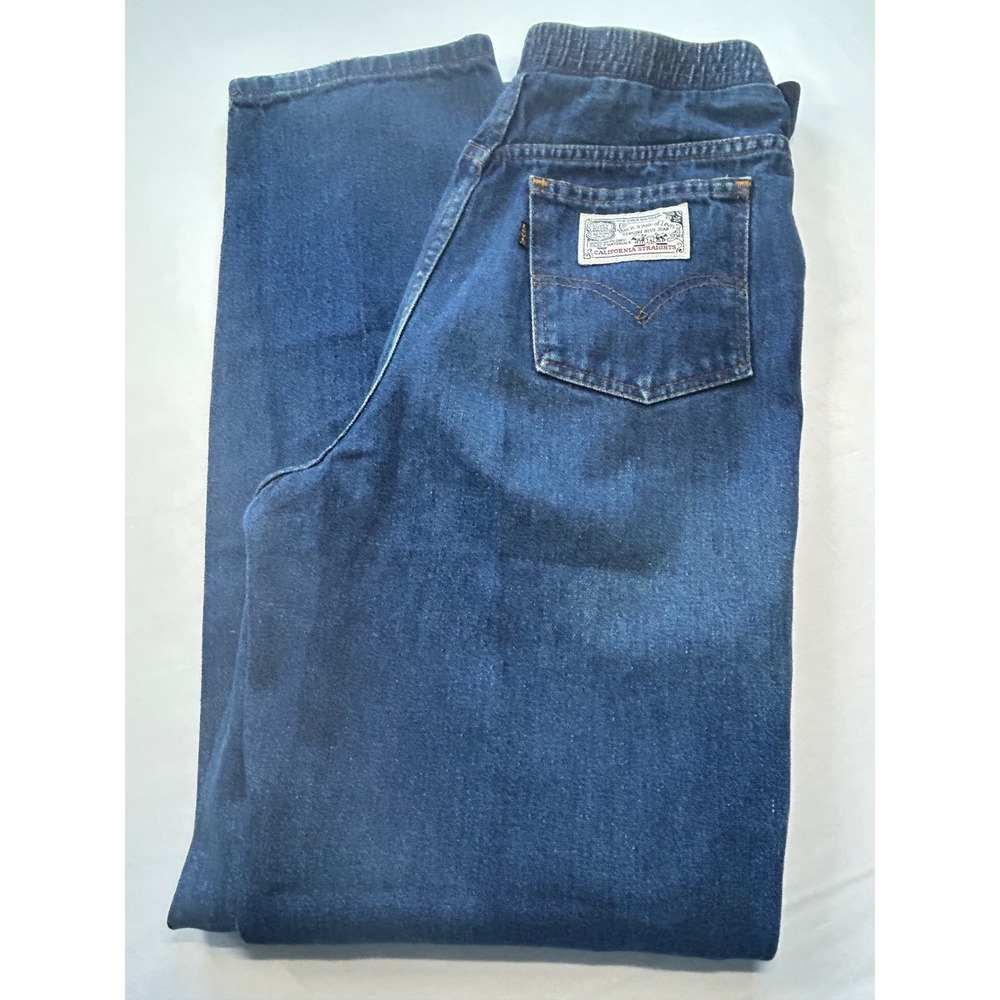 Levi's California Straights Maternity Jeans 1970's 12 Blue Vintage Straight Leg